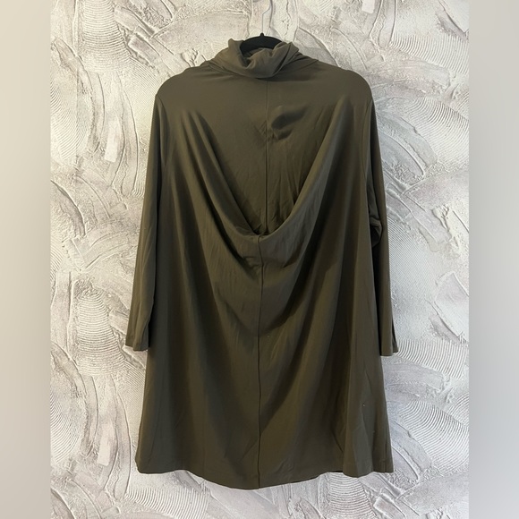 New Unique 4 sleeves Tunic Top. Khaki color . One size fits all - Picture 2 of 3
